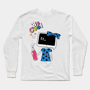 Coder girl be cool Long Sleeve T-Shirt